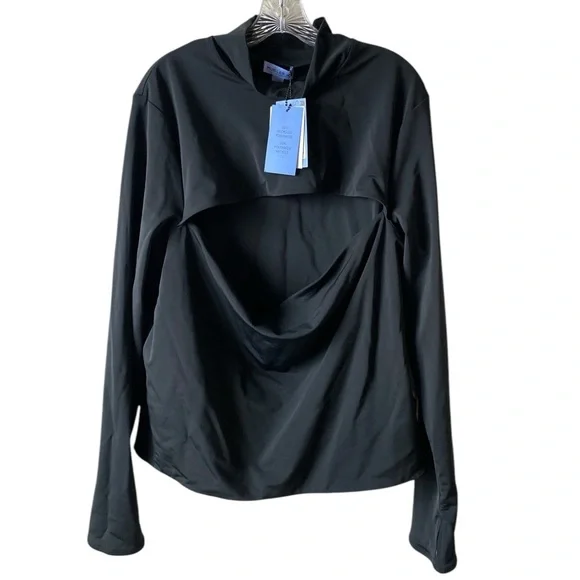 MUGLER x H&M Super-fitted Elegant Black Cut-Out Jersey Shirt Men’s Size 3XL - Picture 8 of 13